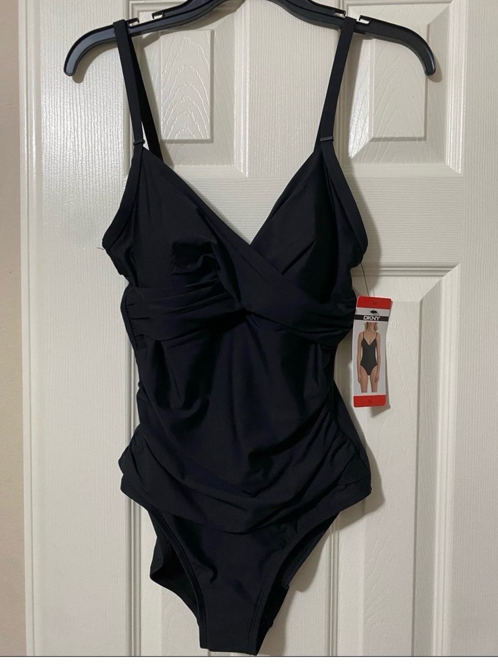 DKNY Black One-Piece Swimsuit M NWT